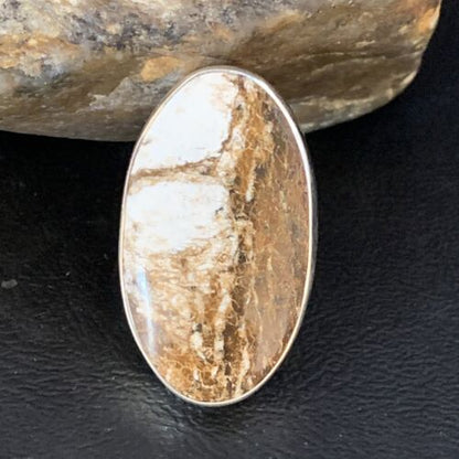 Native American Women's Wild Horse Turquoise Ring | Sz 8 | Sterling Silver | 14024 - Masha USA