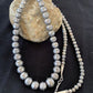 Navajo Pearls Sterling Silver Necklace | Hand-Stamped Bench Beads | 36" | Southwestern | 93336