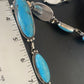 Navajo Kingman Turquoise Lariat Necklace | Sterling Silver | Authentic Native American Handmade | 11571