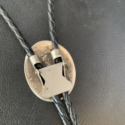 Native American Men's Bolo Tie | Hopi Kokopelli | Sterling Silver | 13760