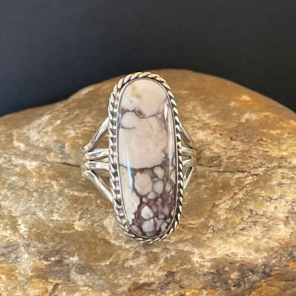 Southwestern Navajo Wild Horse Turquoise Ring | Sterling Silver | Sz 11 | 01878