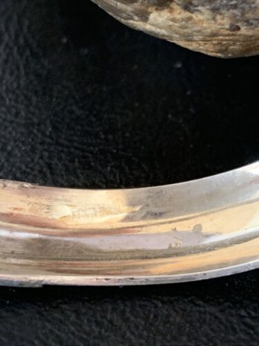 Navajo Stamped Cuff Bracelet | Old Pawn Sterling Silver | Authentic Native American Handmade | 14190