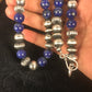 Native American Men's Lapis Necklace | Navajo Sterling Silver | 22" | 8531