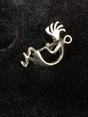 Native American Kokopelli Pendant | Navajo Sterling Silver | Authentic Handmade | 8684