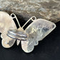 Zuni Butterfly Inlay Ring | Coral Turquoise Onyx Mother of Pearl | Sz 7 | Sterling Silver | 14439