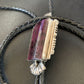Southwestern Men's Bolo Tie | Purple Spiny Oyster | Sterling Silver | Navajo | 12964