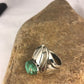 Native American Green Turquoise Ring | Sterling Silver | Sz 11 | 3439