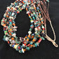 Native American Santo Domingo Multi-Stone Bead Necklace | 36" | 1254