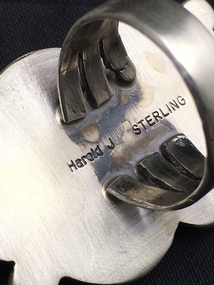 Native American Navajo Spiny Oyster Ring | Sterling Silver | Sz 7 | 4191
