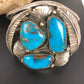 Navajo Old Pawn Bisbee Turquoise Cuff Bracelet | Sterling Silver | Native American | 8281