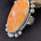 Southwestern Women's Navajo Spiny Oyster Ring | Sterling Silver | Sz 11.5 | Authentic Native American Handmade | 1001
