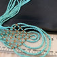 Santo Domingo Turquoise Heishi 5-Strand Necklace | Sterling Silver & Gold-Filled | 12073