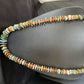 Navajo Turquoise & Red Spiny Oyster Graduated Necklace | Sterling Silver | Authentic Native American | 32" | 14380