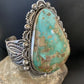 Native American Men's Royston Turquoise Cuff Bracelet | Navajo Sterling Silver | 1415