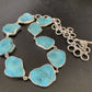 Navajo Blue Kingman Turquoise Rough Pendant Necklace | Sterling Silver | 18" | Authentic Native American Handmade | 11626