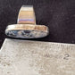 Southwestern Navajo White Black Cinnabrite Ring | Sterling Silver | Sz 7 | 1566