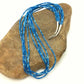 Navajo Lapis Lazuli Tube Heishi Bead 5-Strand Necklace | Sterling Silver | Authentic Native American Handmade | 4197