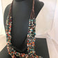 Native American Santo Domingo Multi-Stone Bead Necklace | 36" | 1254