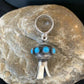Navajo Turquoise Naja Pendant | Sterling Silver | Native American Handmade | 1" | 1047