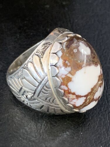 Southwestern Men's Wild Horse Turquoise Ring | Sterling Silver | Sz 8.5 | 13776