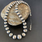 Navajo Pearls Sterling Silver Bead Necklace | 18" Length | 92118