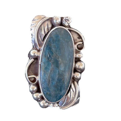 Navajo Blue Lapis Ring | Sterling Silver | Sz 9 | Authentic Native American Handmade | 1207