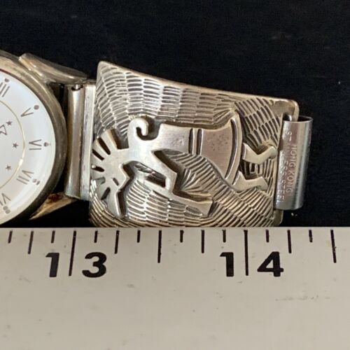 Navajo Kokopelli Sterling Silver Wrist-Watch Tips | Authentic Native American Jewelry | 14104