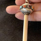 Navajo Blue Turquoise Multi-Color Naja Pendant | Sterling Silver | Authentic Native American Handmade | 01156