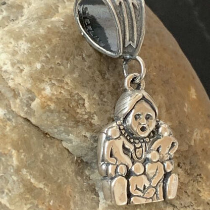 Native American Navajo Storyteller Pendant | Sterling Silver | Authentic Handmade | 2033 - Masha USA