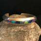 Men's Navajo Sterling Silver Inlay Bracelet | Turquoise Sugilite Lapis | Authentic Native American Handmade | 11703