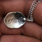 Navajo Turquoise Pendant Necklace | Sterling Silver | Authentic Native American Handmade | 19" Chain| 8955