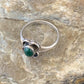 Southwestern Old Pawn Navajo Green Malachite Ring | Sterling Silver | Sz 7 | 10874