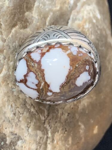Southwestern Men's Wild Horse Turquoise Ring | Sterling Silver | Sz 8.5 | 13776