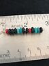 Navajo Sterling Silver Turquoise Onyx Coral Earrings | Southwestern Native American | 8334