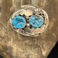 Navajo Kingman Turquoise Multi-Stone Ring | Authentic Native American Sterling Silver | Sz 11 | 14178