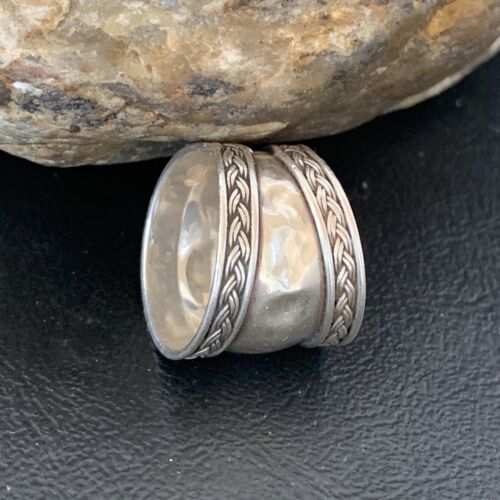Navajo Men's Band Ring | Sterling Silver | Sz 7 | Authentic Native American Handmade | 10409