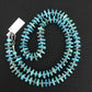Navajo Sterling Silver Blue Graduated Turquoise Necklace | Authentic Native American | 23" | 1348