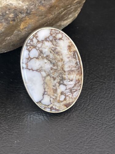 Navajo Wild Horse Turquoise Ring | Sterling Silver | Sz 9 | Authentic Native American Handmade | 10289