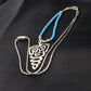 Native American Turquoise Heishi Bead Necklace Pendant | Sterling Silver | 18" | 10138