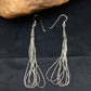 Native American Sterling Silver Chandelier Dangle Heishi Earrings | 2" | Authentic Handmade | 8982