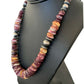 Navajo Pearls Purple Spiny Oyster Necklace Pendant | Sterling Silver | Authentic Native American | Graduated | 19" | 01522