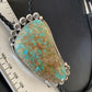 Navajo Royston Turquoise Bolo Tie | Sterling Silver | Authentic Native American Handmade | 12363