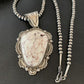 Navajo Wild Horse Turquoise Pendant Necklace | Sterling Silver | Authentic Native American Handmade | 1933