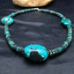 Navajo Turquoise Heishi Chunky Necklace | Sterling Silver | 20" | Authentic Native American Handmade | 2959
