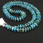 Navajo Sterling Silver Blue Graduated Turquoise Necklace | Authentic Native American | 23" | 1348