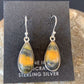 Native American Navajo Bumblebee Jasper Earrings Set | Sterling Silver | Handmade | 1560