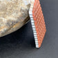 Native American Zuni Red Coral Corn Inlay Pendant | Sterling Silver | 2.5" | 12090