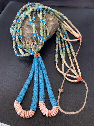 Navajo Green Turquoise Pendant | Sterling Silver | Authentic Native American Handmade | 11996