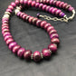 Navajo Purple Sugilite Bead Necklace | Sterling Silver | 23" | Authentic Native American Handmade | 4178