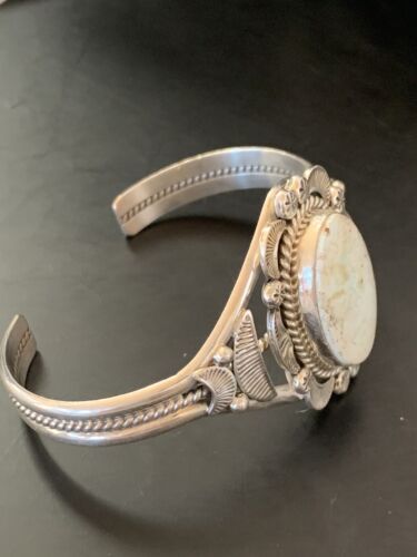 High-Grade Dry Creek Turquoise Cuff Bracelet | Navajo Sterling Silver | Authentic Native American Jewelry | 2084